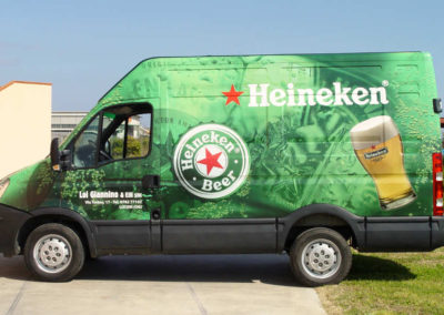 Decorazione automezzi, furgone Heineken